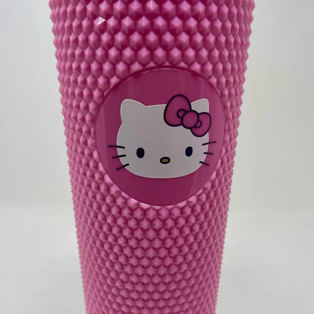 Hello Kitty Pink Studded 24 oz Tumblers New With Without Tags Lot of 2